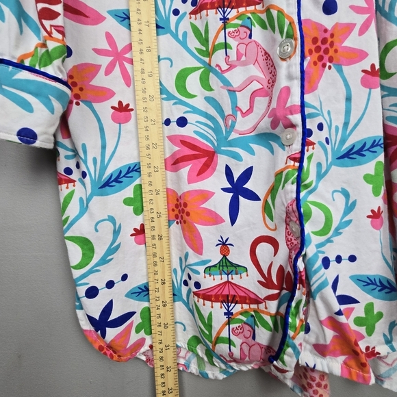 JAYES STUDIO Monkey's Sleep Shirt Bright Multicolored Womens Size S (4-8) - Picture 13 of 13